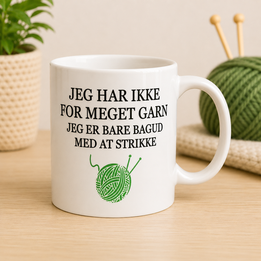 B-DESIGN|JEG HAR IKKE FOR MEGET GARN|GRØN