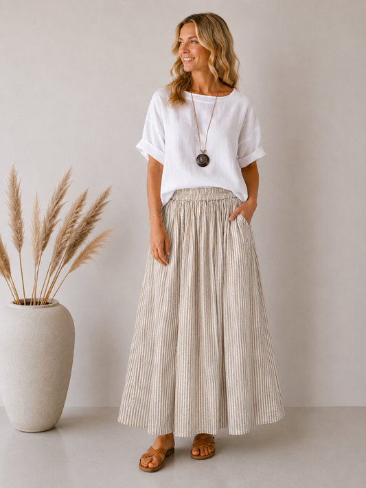 TØJHUSET 70|NAYA NEDERDEL|BEIGE