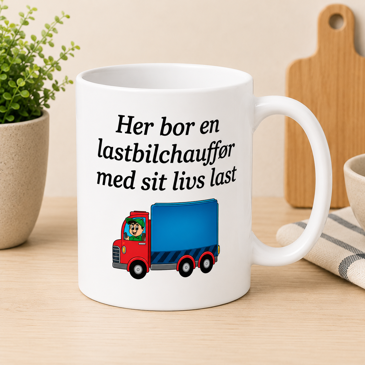 Her bor en Lastbilchauffør