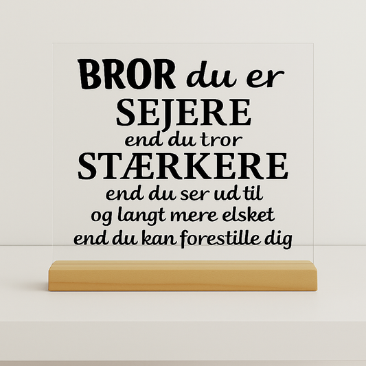 💪 Verdens bedste BROR