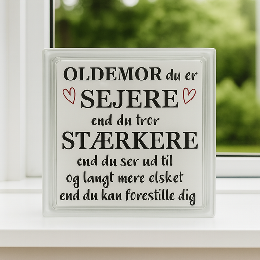 💖 Glassten – Oldemor du er sejere end du tror 💖