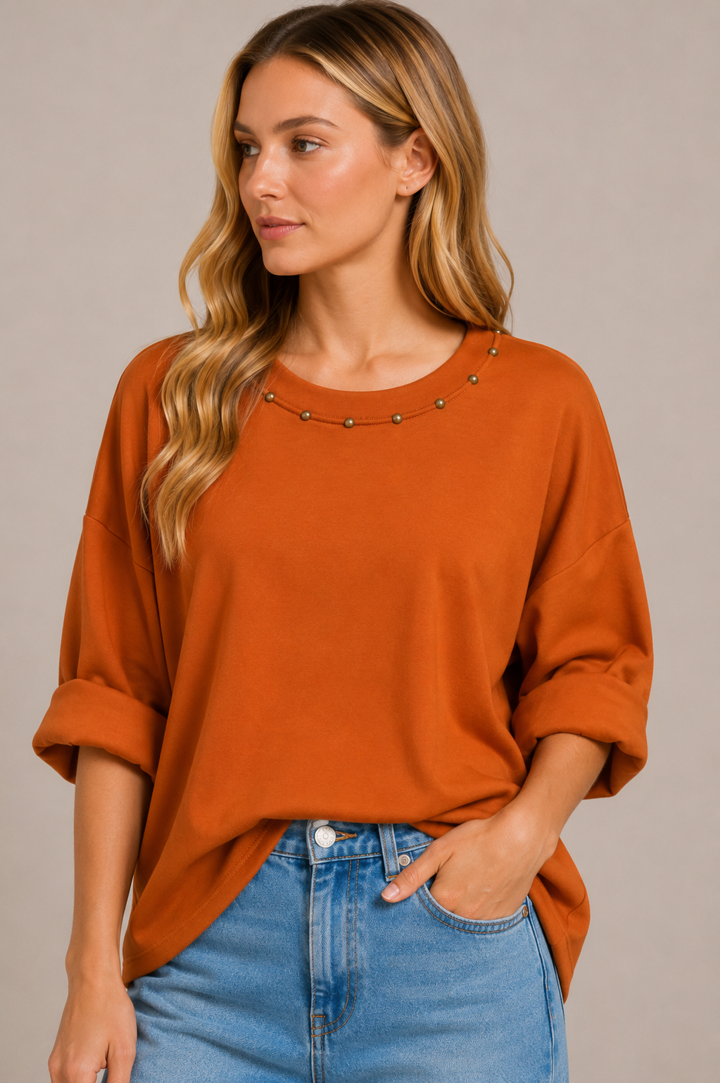 Agnes Sweatshirt - Rust